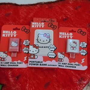 Hello Kitty Power Bank & Wall Charger Bundle